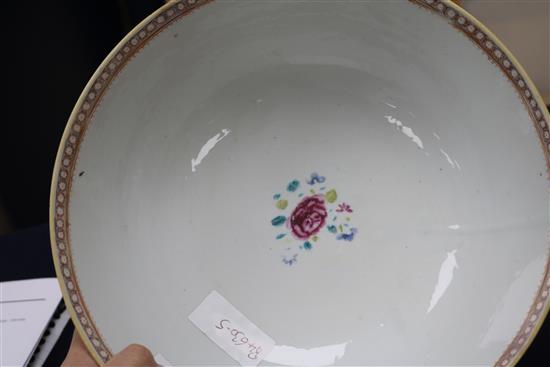 A Chinese bowl, height 12cm, diameter 26cm
